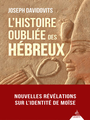 cover image of L'histoire oubliée des Hébreux